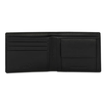 The Vertical Magnum Men Leather Global Coin Wallet Black