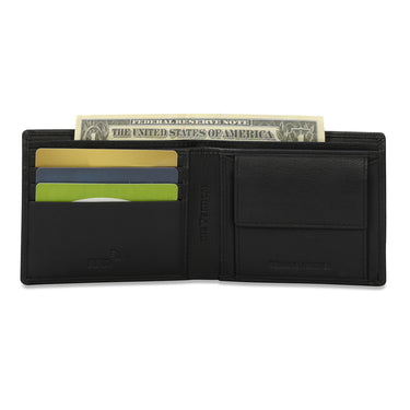 The Vertical Magnum Men Leather Global Coin Wallet Black