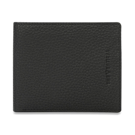 The Vertical Milenia Men Leather Global Coin Wallet Black
