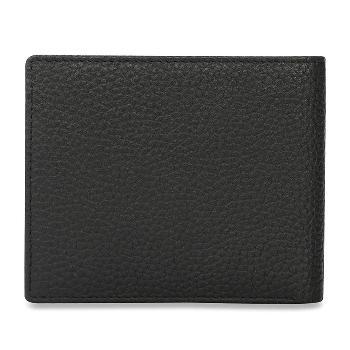 The Vertical Milenia Men Leather Global Coin Wallet Black