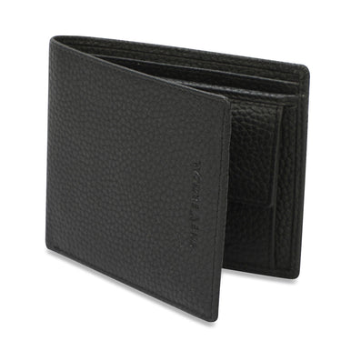 The Vertical Milenia Men Leather Global Coin Wallet Black