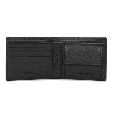 The Vertical Milenia Men Leather Global Coin Wallet Black