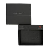 The Vertical Milenia Men Leather Global Coin Wallet Black