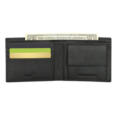 The Vertical Maestro Men Leather Global Coin Wallet Black