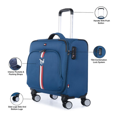 Tommy Hilfiger Kingsville-Ovr Unisex Polyester Overnighter Blue