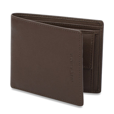The Vertical Magnum Men Leather Global Coin Wallet Brown