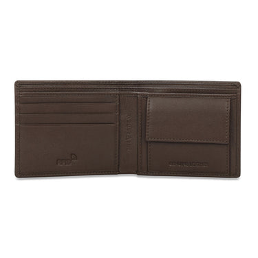 The Vertical Magnum Men Leather Global Coin Wallet Brown