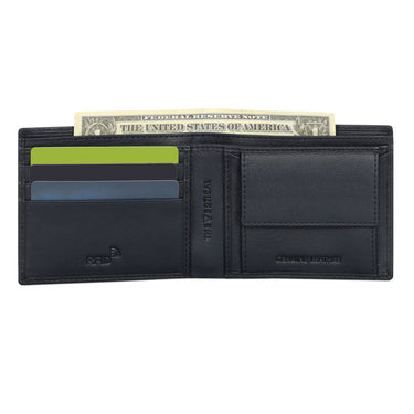 The Vertical Magnum Men Leather Global Coin Wallet navy
