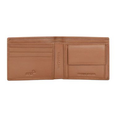 The Vertical Magnum Men Leather Global Coin Wallet Tan