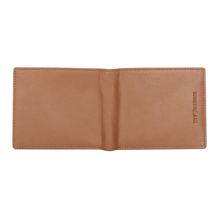 The Vertical Magnum Men Leather Global Coin Wallet Tan