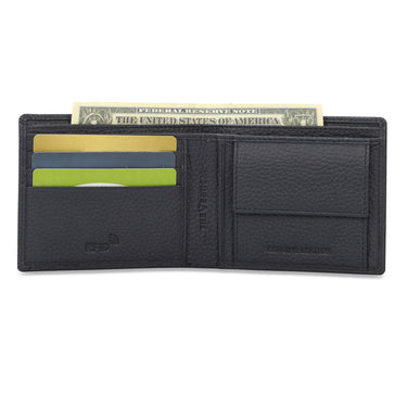 The Vertical Milenia Men Leather Global Coin Wallet Navy