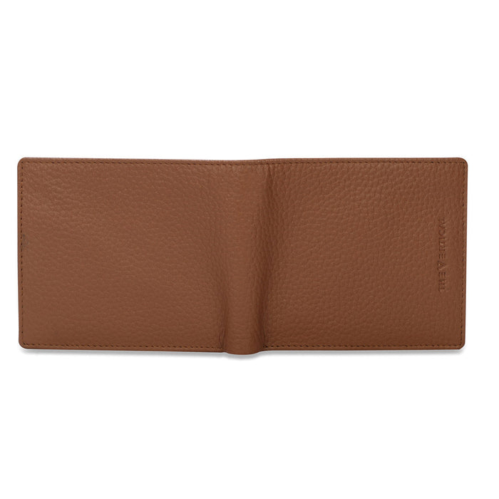 The Vertical Milenia Men Leather Global Coin Wallet Tan