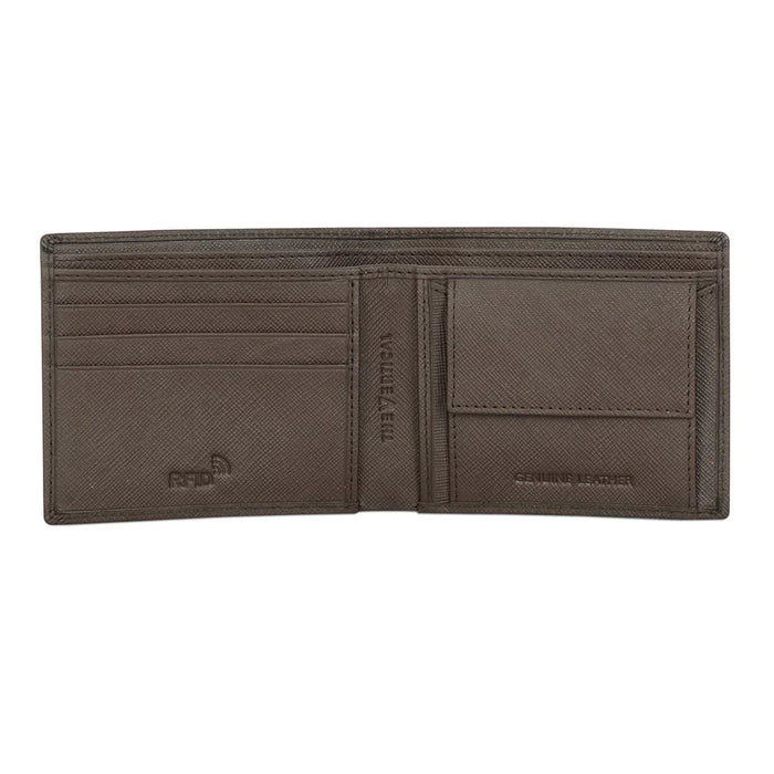 The Vertical Maestro Men Leather Global Coin Wallet Brown