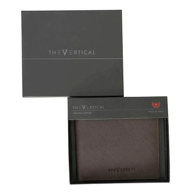 The Vertical Maestro Men Leather Global Coin Wallet Brown