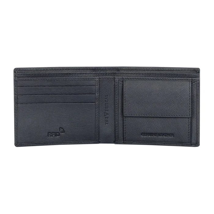 The Vertical Maestro Men Leather Global Coin Wallet navy