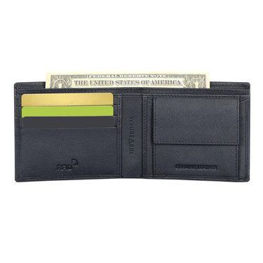 The Vertical Maestro Men Leather Global Coin Wallet navy