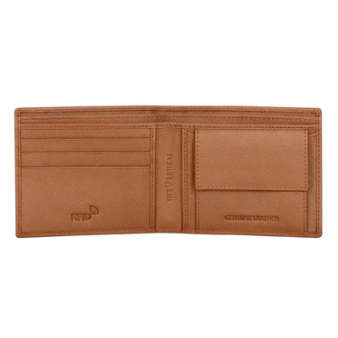 The Vertical Maestro Men Leather Global Coin Wallet Tan