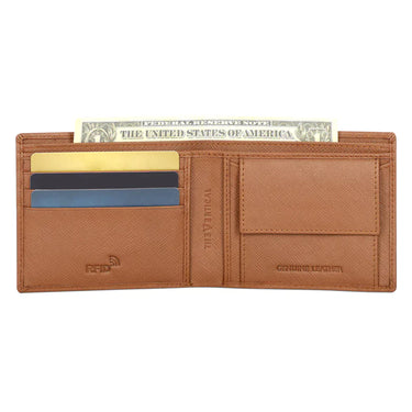 The Vertical Maestro Men Leather Global Coin Wallet Tan