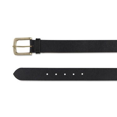 The Vertical Rue Mens Leather Belt Navy