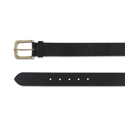 The Vertical Rue Mens Leather Belt Navy