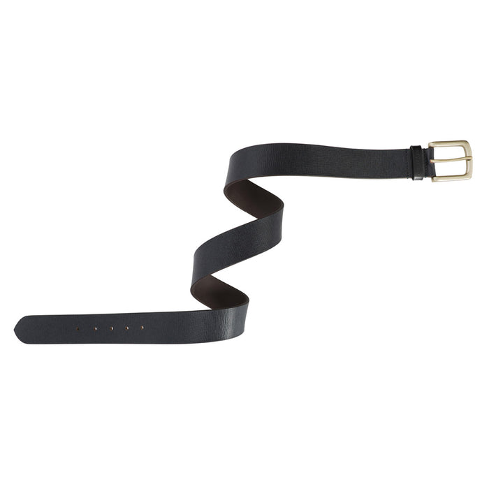 The Vertical Rue Mens Leather Belt Navy