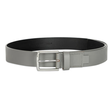  Vertical belt Bianka Mens Leather Belt Gray