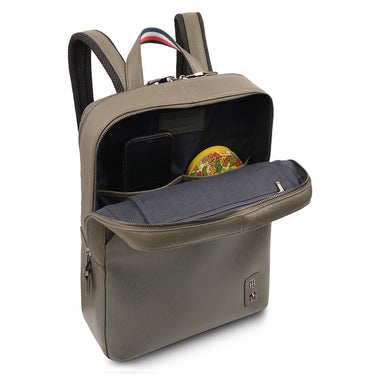 Tommy Hilfiger Prudence Unisex Leather 14 Inch Laptop Backpack Olive