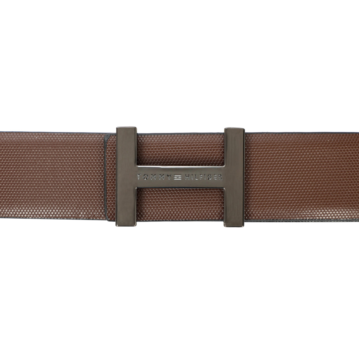 Tommy Hilfiger Witherspoon Mens Leather Reversible Belt Brown