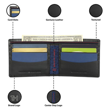 Copy of Tommy Hilfiger Gavin Men Leather Slimfold Wallet Navy