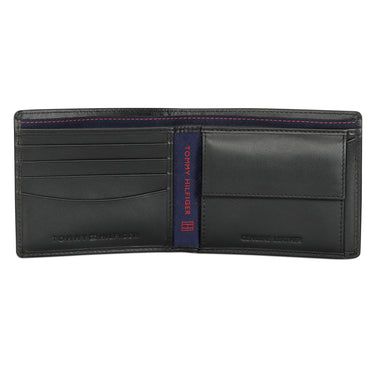 Tommy Hilfiger Stallion Mens Leather Global Coin Wallet Black