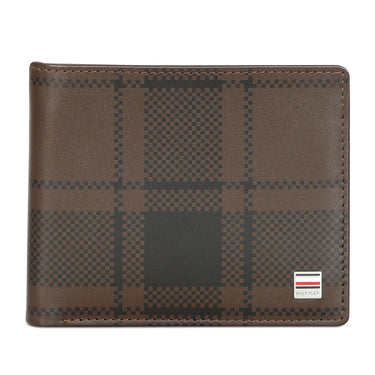 Tommy Hilfiger Stallion Mens Leather Global Coin Wallet Brown