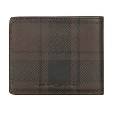 Tommy Hilfiger Stallion Mens Leather Global Coin Wallet Brown