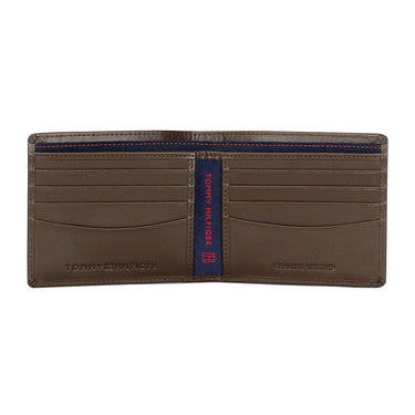 Tommy Hilfiger Stallion Mens Leather Global Coin Wallet Brown