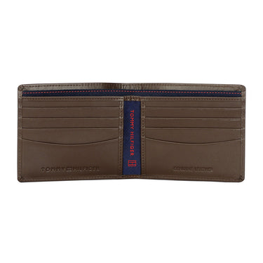 Tommy Hilfiger Stallion Men Leather Passcase Wallet black Brown