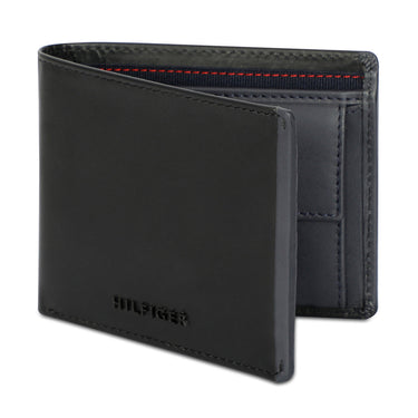 Tommy Hilfiger Deckard Men Leather Global Coin Wallet Black