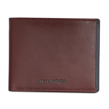 Tommy Hilfiger Deckard Men Leather Global Coin Wallet Wine