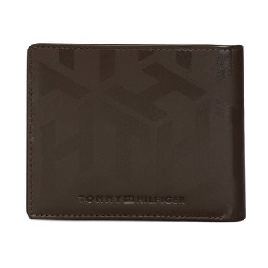 Tommy Hilfiger Arke Mens Leather Slimfold Wallet brown