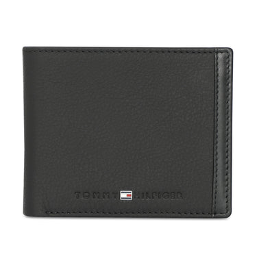 Tommy Hilfiger Matteo Mens Leather Global Coin Wallet Black