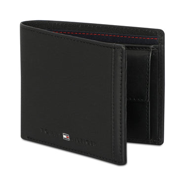 Tommy Hilfiger Matteo Mens Leather Global Coin Wallet Black