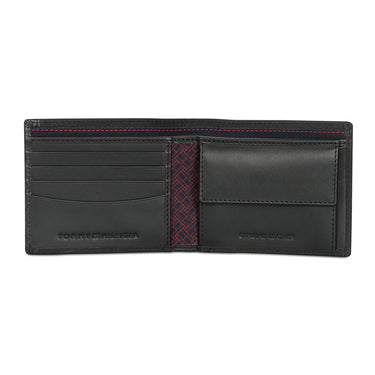 Tommy Hilfiger Matteo Mens Leather Global Coin Wallet Black