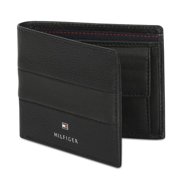 Tommy Hilfiger Niccolo Mens Leather Multicard Coin Wallet Black