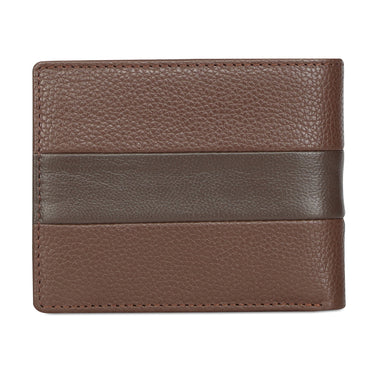 Tommy Hilfiger Niccolo Mens Leather Passcase Wallet Brown