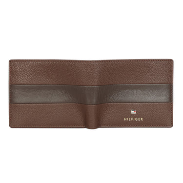 Tommy Hilfiger Niccolo Mens Leather Passcase Wallet Brown