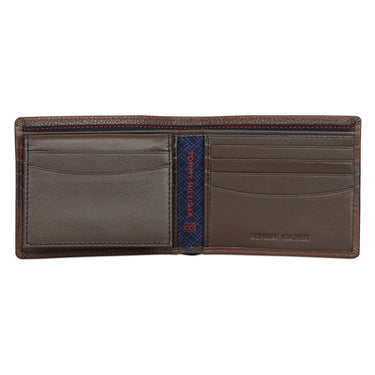 Tommy Hilfiger Niccolo Mens Leather Passcase Wallet Brown