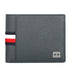 Tommy Hilfiger Alonzo Men Leather Passcase Wallet navy