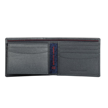 Tommy Hilfiger Alonzo Men Leather Passcase Wallet navy
