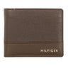 Tommy Hilfiger Aurelio Mens Leather Multicard Coin Wallet Brown