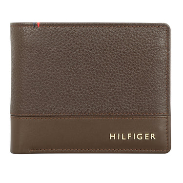 Tommy Hilfiger Aurelio Mens Leather Multicard Coin Wallet Brown