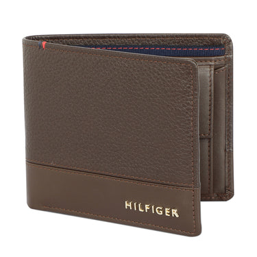 Tommy Hilfiger Aurelio Mens Leather Multicard Coin Wallet Brown