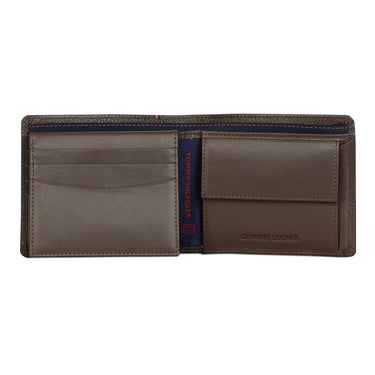 Tommy Hilfiger Aurelio Mens Leather Multicard Coin Wallet Brown